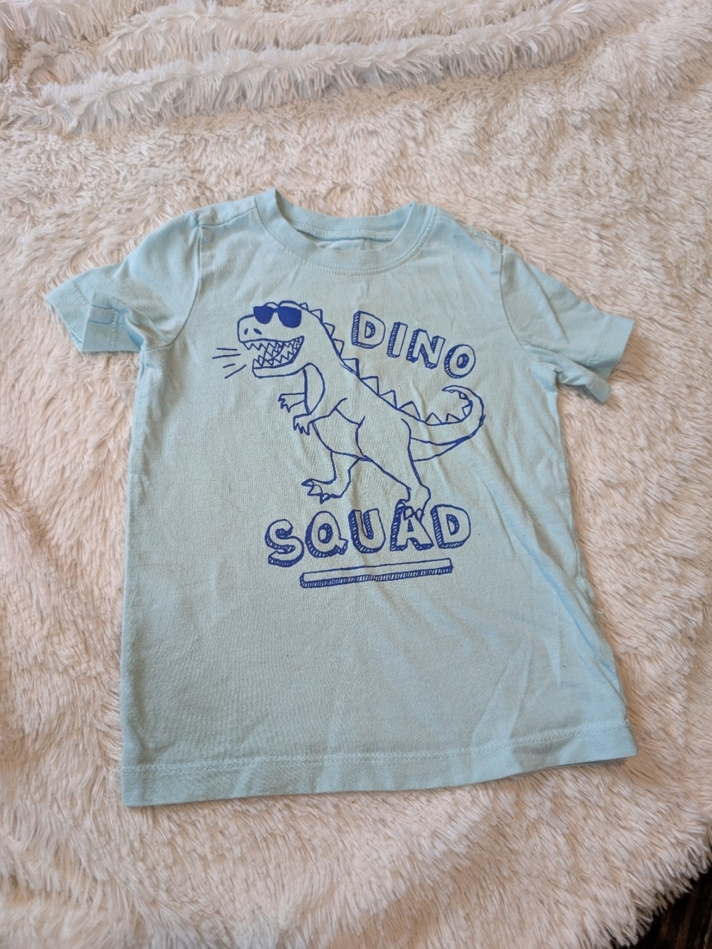 OshKosh B'gosh 100% Cotton Light Blue Dino Squad Graphic Tshirt Size 2T